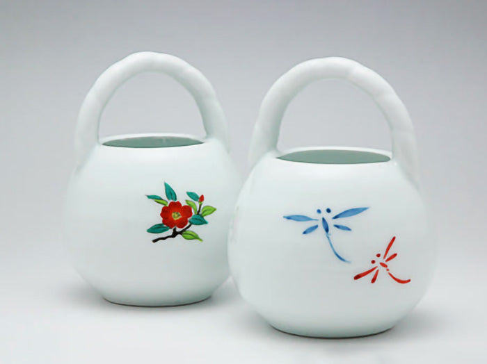 カゴ形一輪挿し